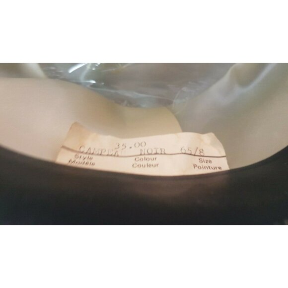 Vintage BILTMORE SENATOR Hat Black Campeau 6 5/8 53 cm Made in Canada - Picture 5 of 11